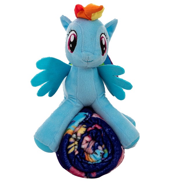 My Little Pony Cute Rainbow Dash Silk Touch amp Hugger Kids x27 Throw Blanket