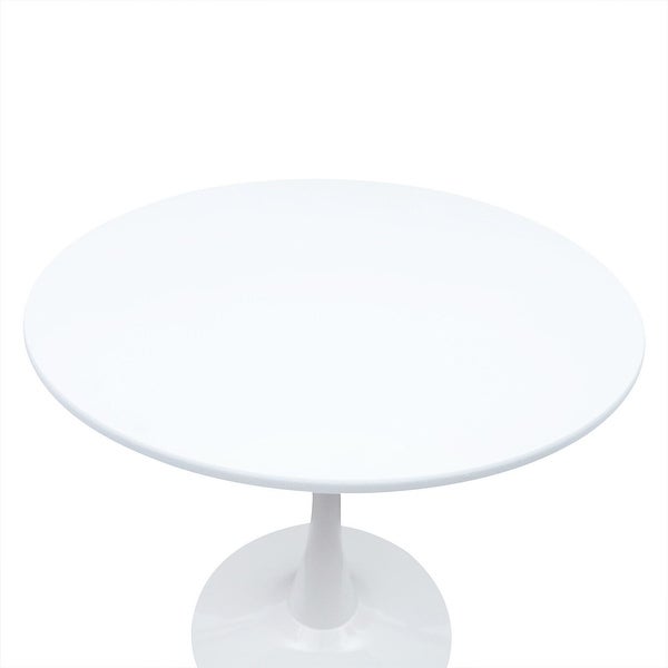 Side Table Round End Table Modern Home White Coffee Table - 31.5 * 28.7 * 19.7inch