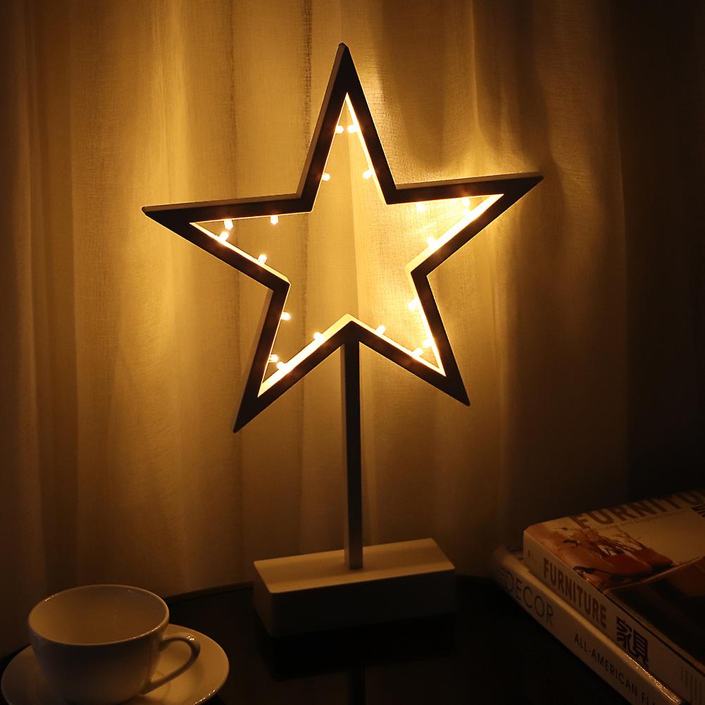 Star Shape Led Night Light Table Night Lamp Home Room Xmas Christmas Decor Kid Gift