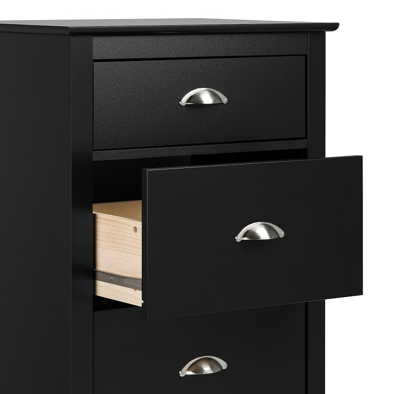 Prepac Black Yaletown 5 -Drawer Tall Dresser