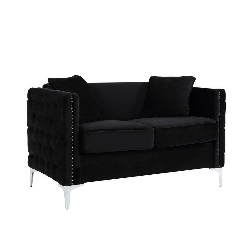 Bayberry Velvet Sofa Loveseat Chair Living Room Set