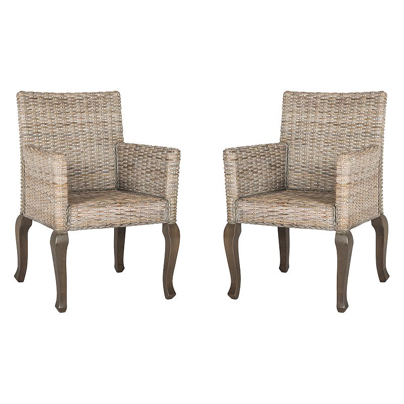 Safavieh Armando Wicker Dining Chair 2-piece Set