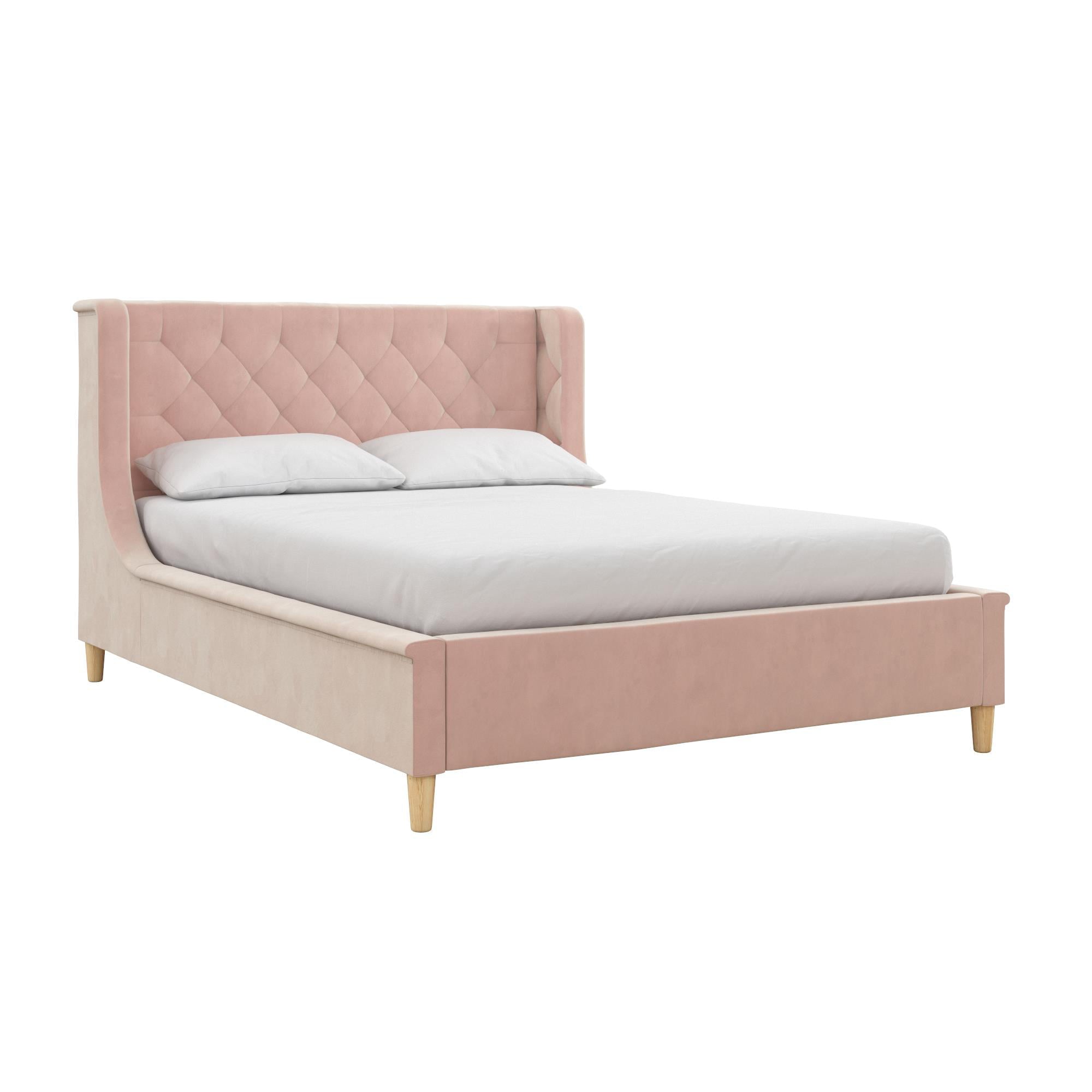 Little Seeds Monarch Hill Ambrosia Kids' Full Upholstered Bed, Pink Velvet