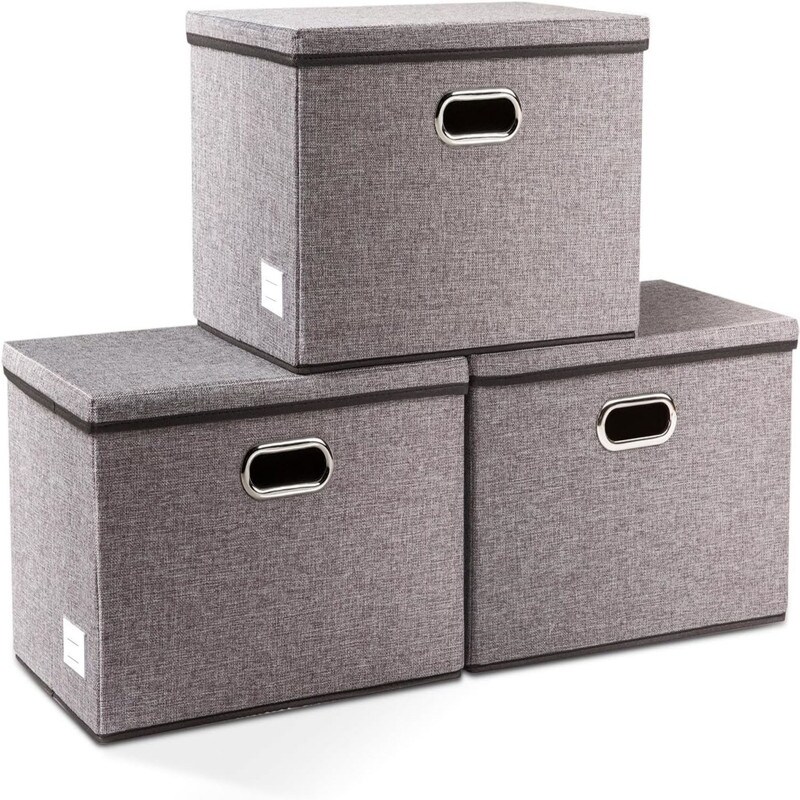 Large Collapsible Storage Bins (17.7x11.8x11.8)