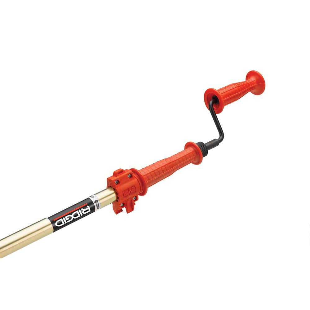 RIDGID K-6P Hybrid Toilet Snake Auger, Cable Extends to 6 ft. with Integrated Bulb Head (Manual or Cordless Drill Operated) 56658