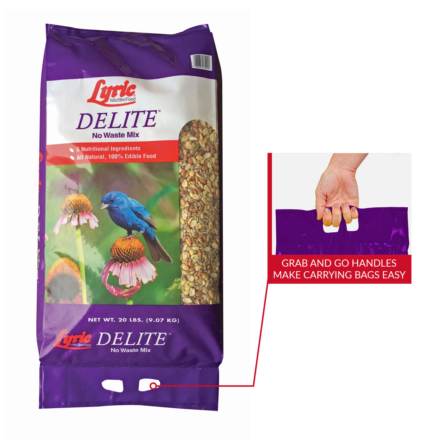 Lyric Delite Chickadee Peanut Pieces Wild Bird Food 20 lb