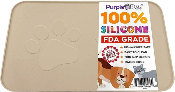 iPrimio Paw Print Dog and Cat Feeding Mat， X-Large