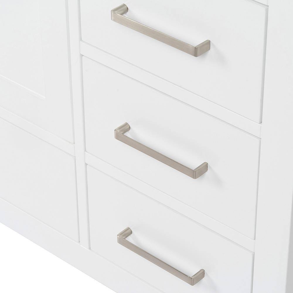 ARIEL Cambridge 54 in. W Vanity Cabinet Only in White A055S-BC-WHT