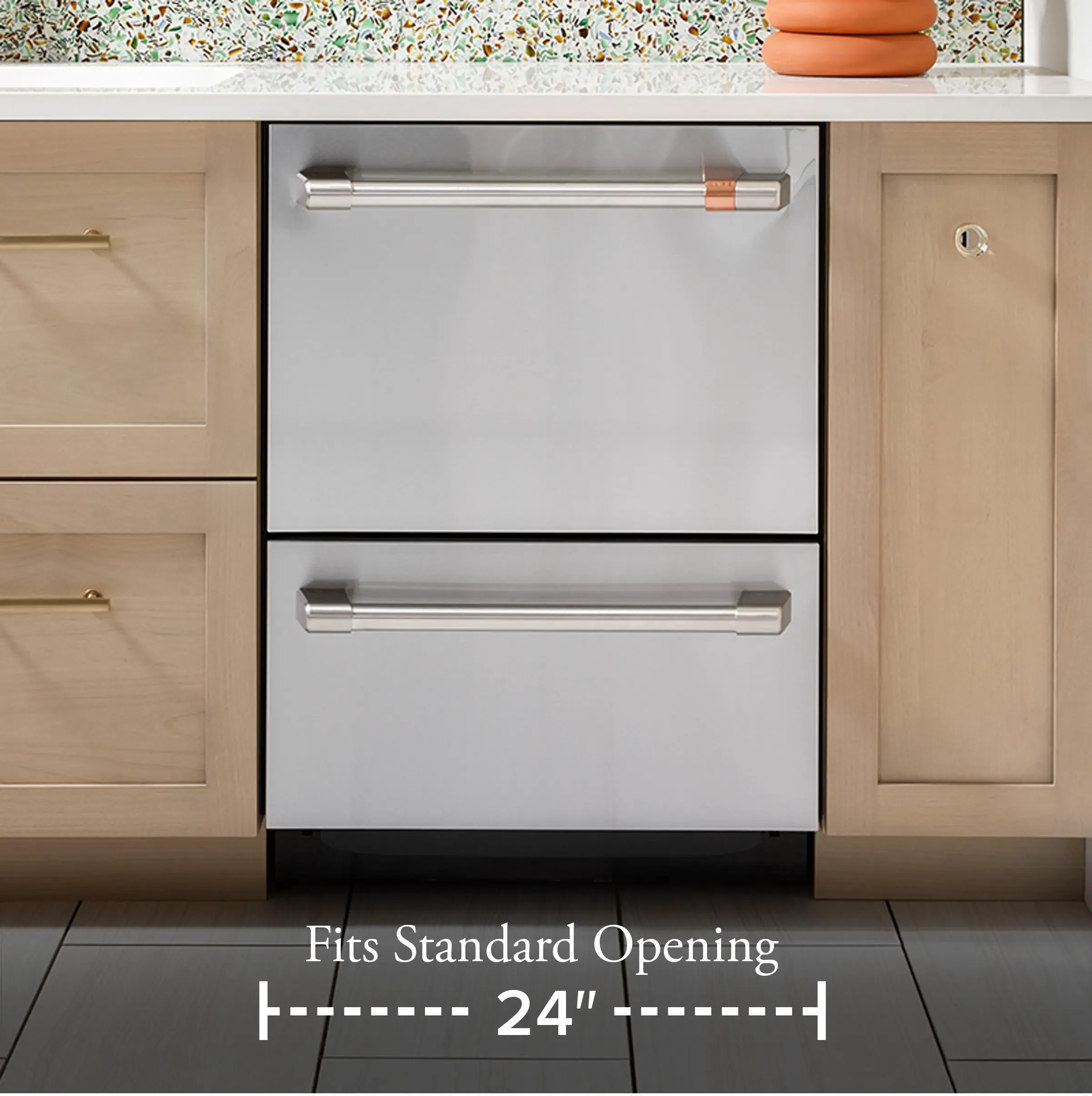 Cafe Double Drawer Dishwasher CDD420P2TS1