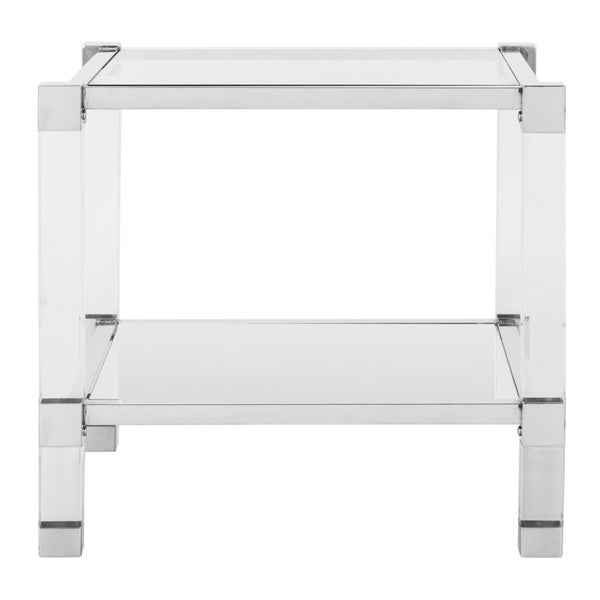 SAFAVIEH Couture High Line Collection Angie Acrylic Silver End Table - 24