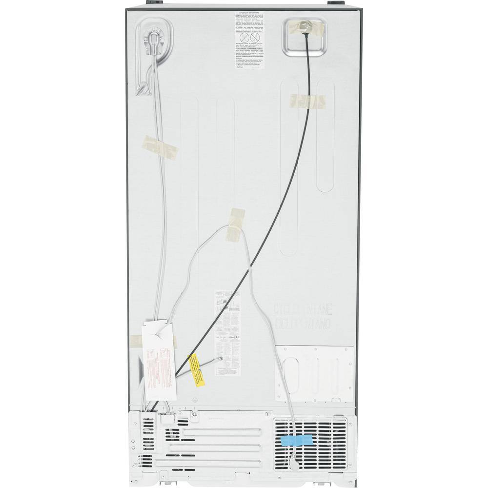 GE 23.0 cu. ft. Side by Side Refrigerator in Fingerprint Resistant Stainless Steel Standard Depth GSS23GYPFS