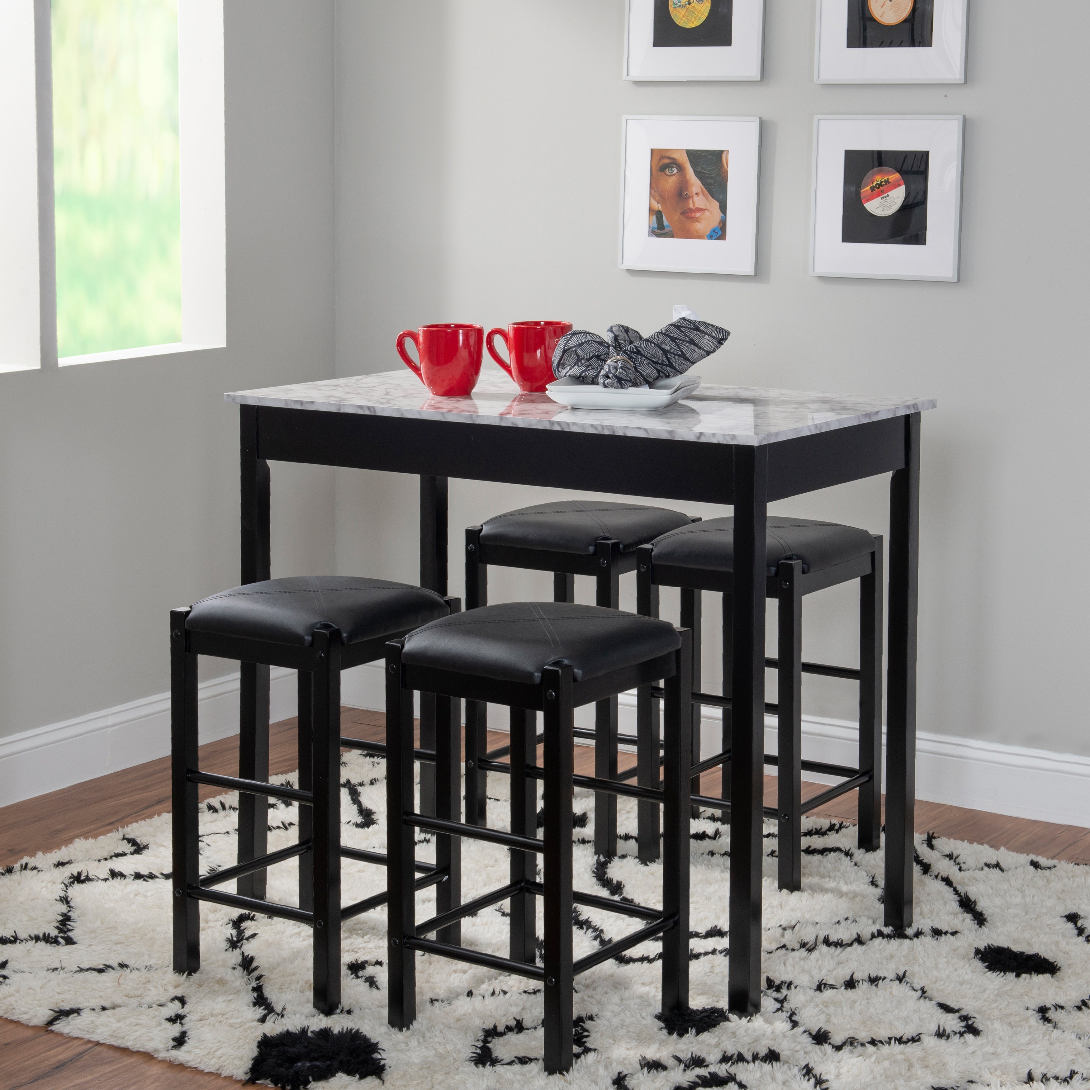 Speakeasy Backless 25-inch Counter Stools (Set of 2)