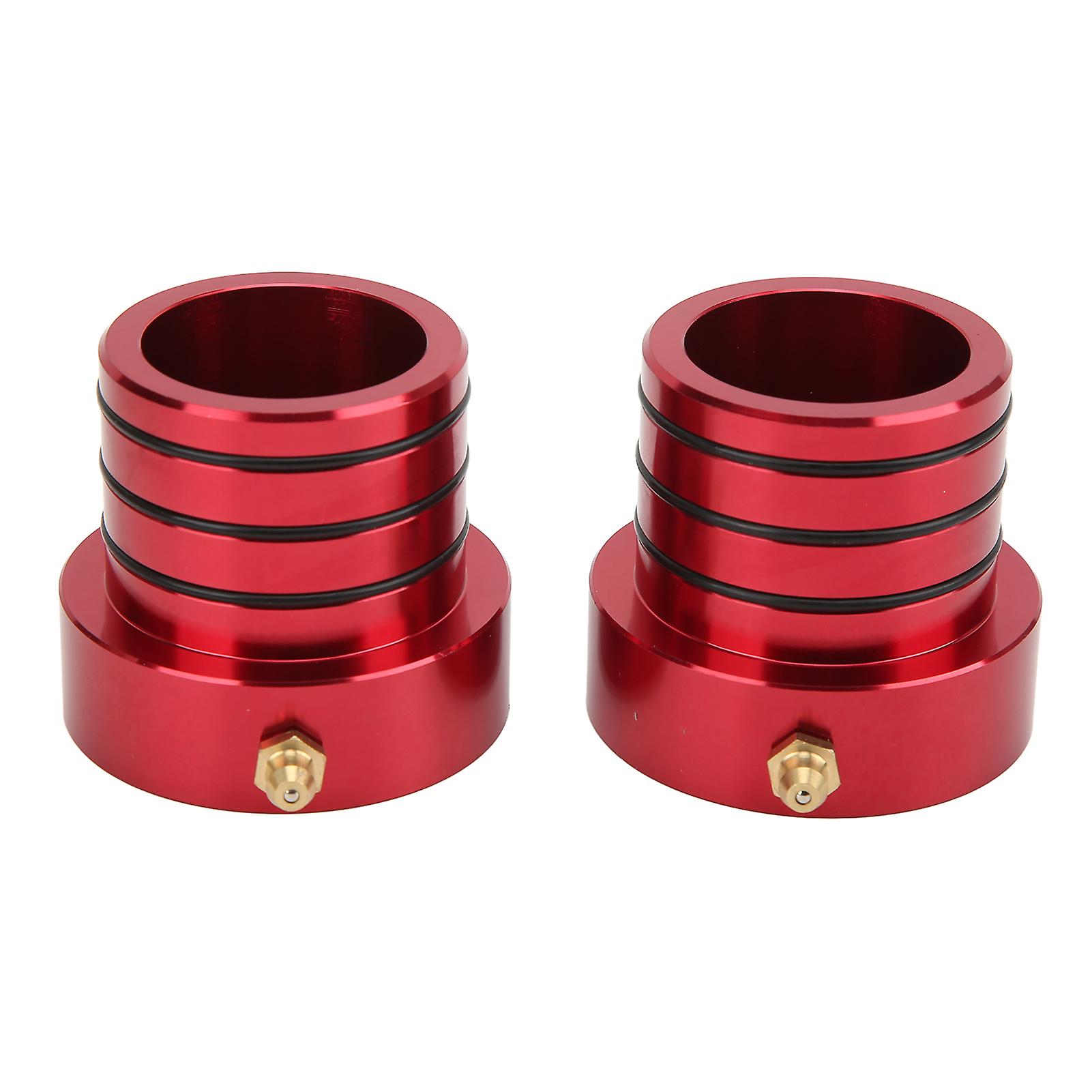 2pcs Front Axle Tube Seal Set Billet Aluminum Oxidation Resistance Replacement For Jeep Wrangler Cherokee Tjred