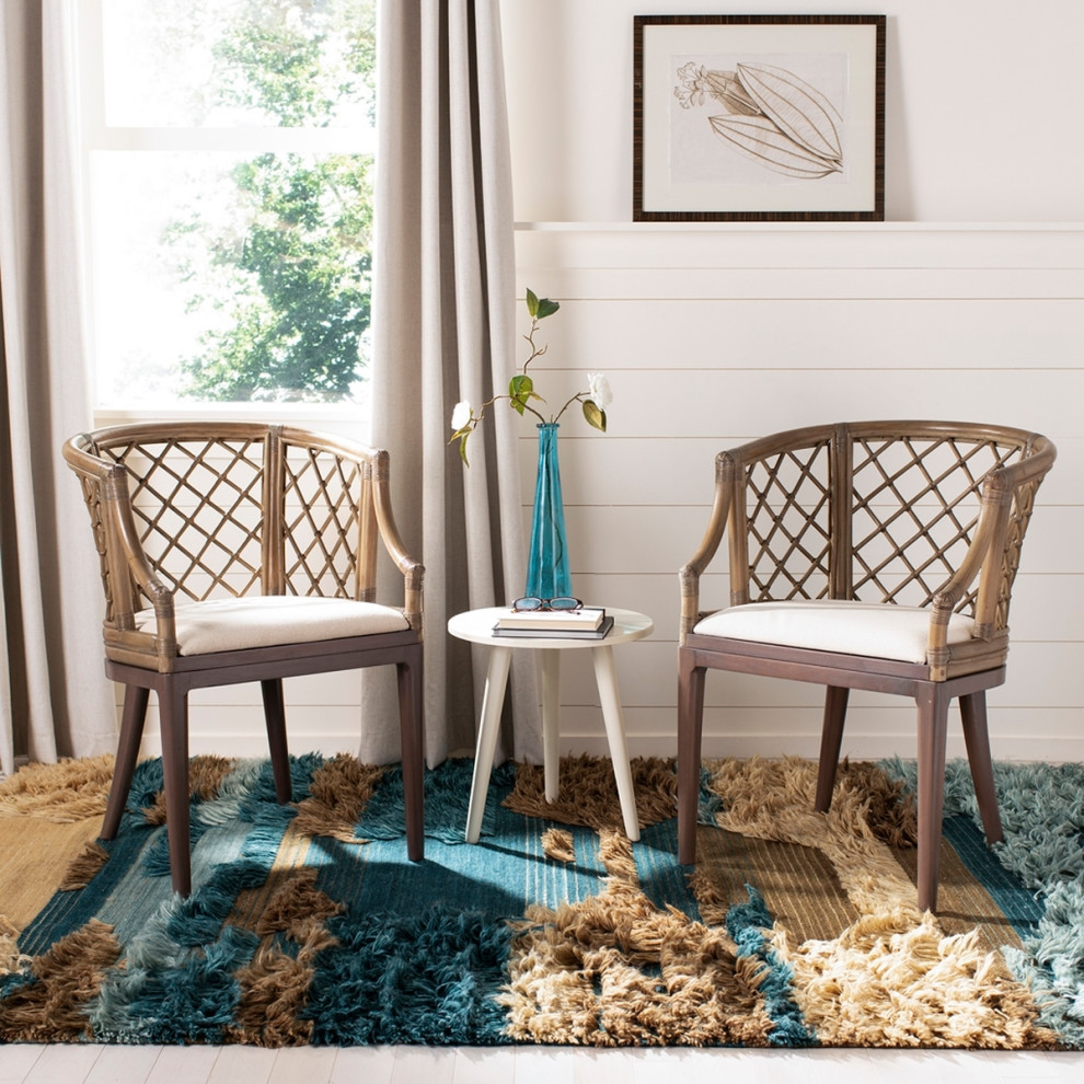 Lottie Arm Chair Griege   Tropical   Armchairs And Accent Chairs   by AED Luxury Home Decor  Houzz