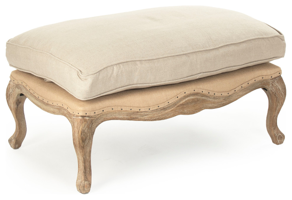 Belmont Ottoman   French Country   Footstools And Ottomans   by Nook  ampCottage  Houzz