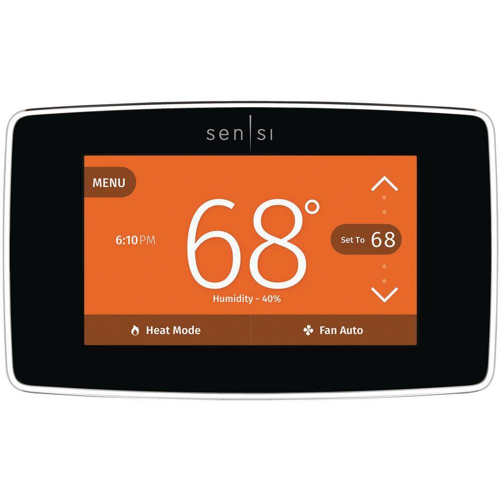 Emerson Sensi Touch 7-day Programmable Wi-Fi Smart Thermostat with Touchscreen Color Display C-wire Required ST75