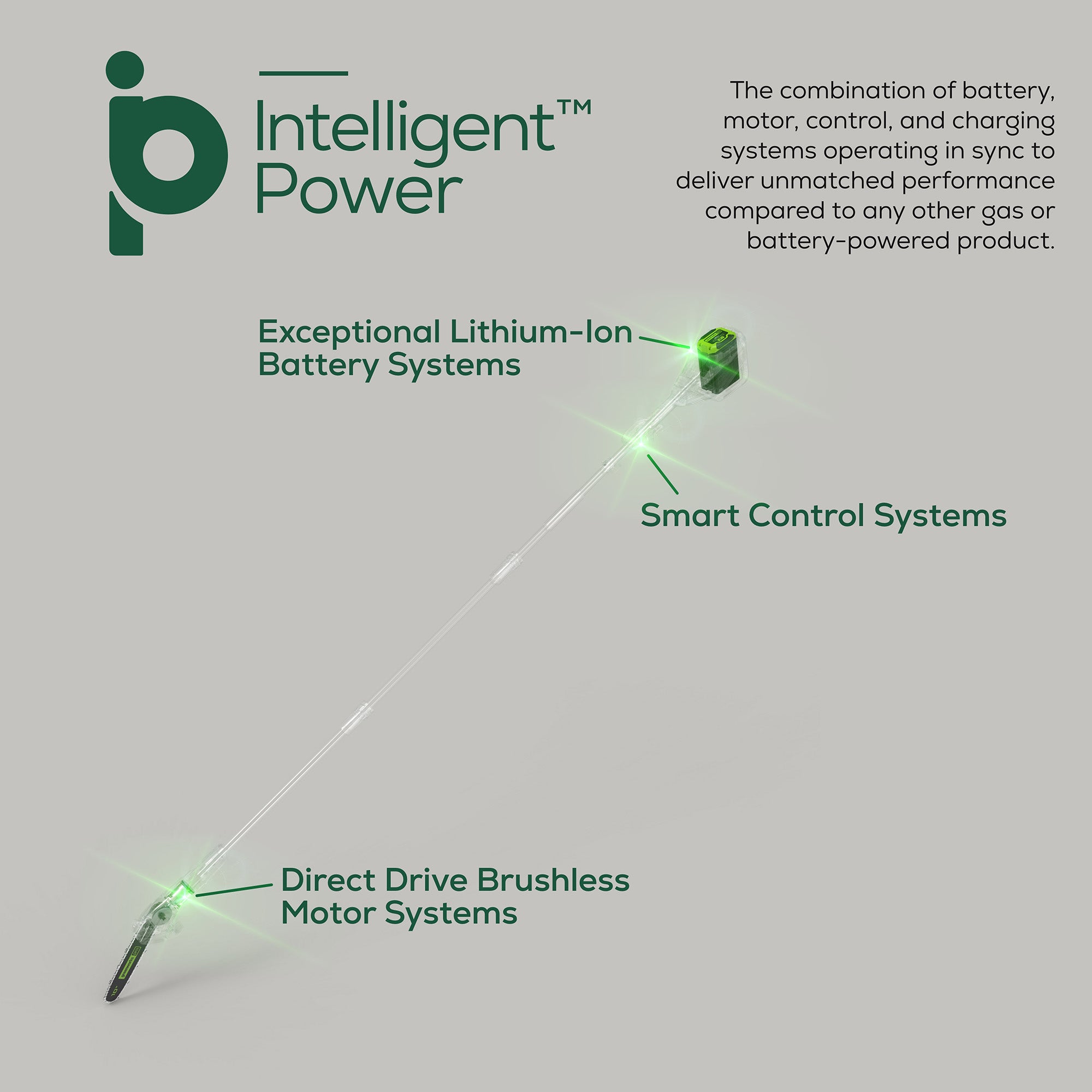 60V 10'' Cordless Pole Saw  Battery | Greenworks Tools