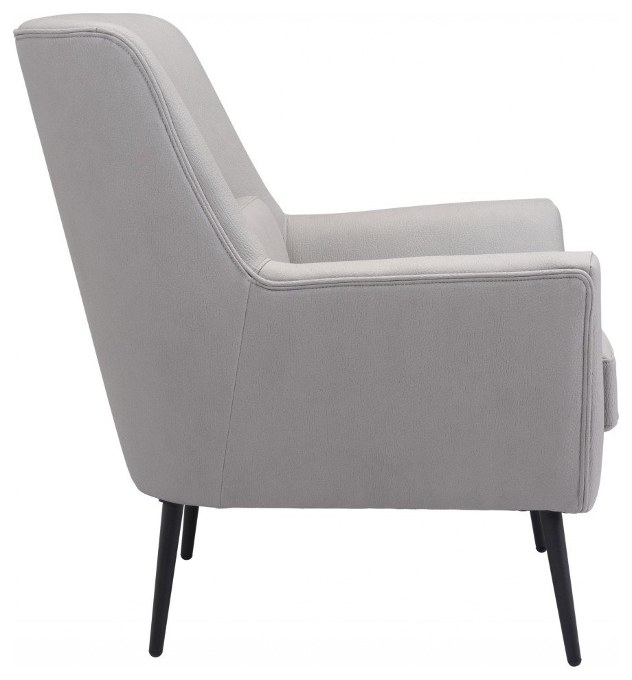 Ontario Accent Chair Gray   Midcentury   Armchairs And Accent Chairs   by Global Discount Store LLC  Houzz