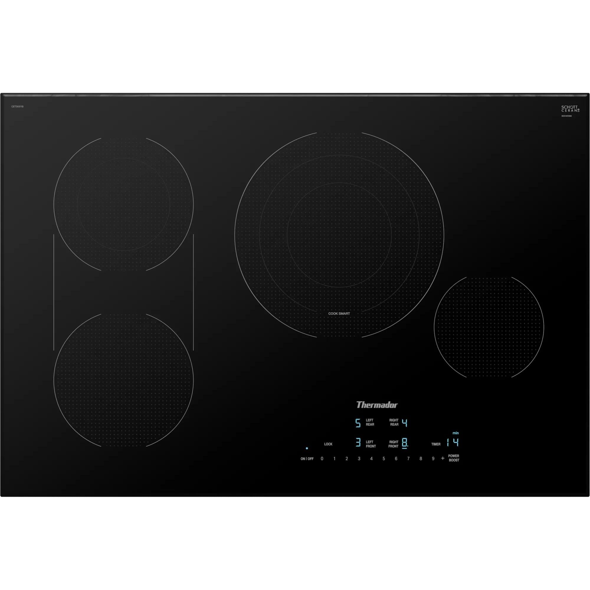 Thermador 30-inch Built-in Electric Cooktop with CookSmart® CET305YB