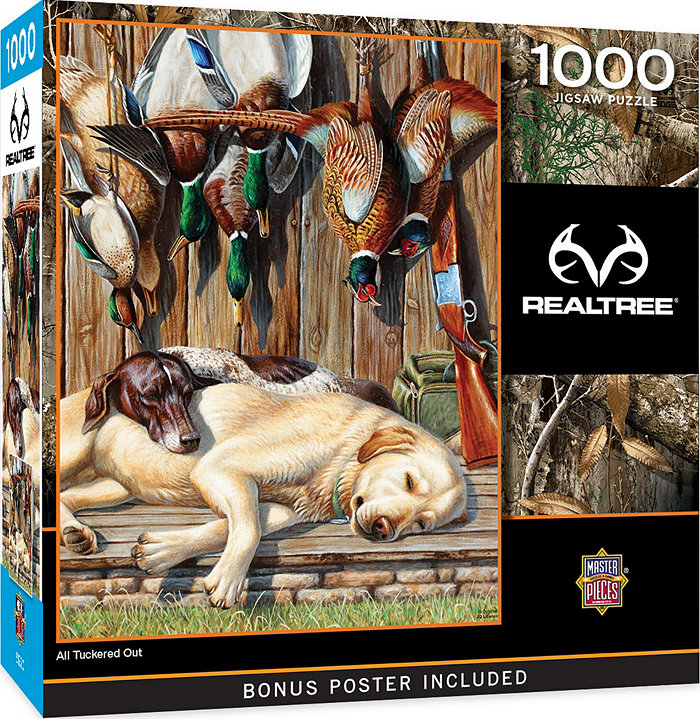 MasterPieces Puzzles Realtree - All Tuckered Out 1000 Piece Adult Jigsaw Puzzle