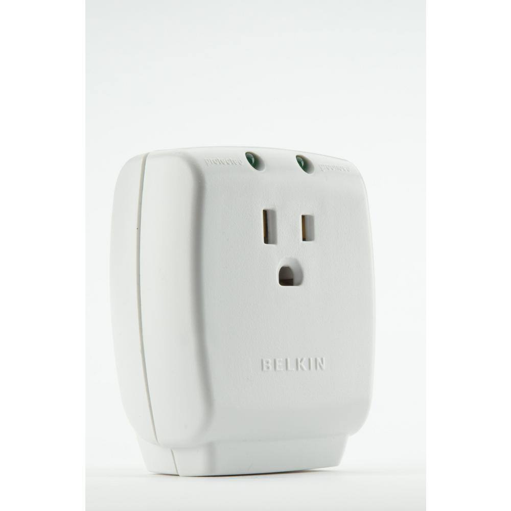 Belkin 1-Outlet Home Series SurgeCube Surge Protector F9H100-CW