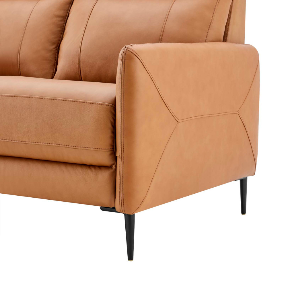 Huxley Leather Sofa   Midcentury   Sofas   by Modway  Houzz