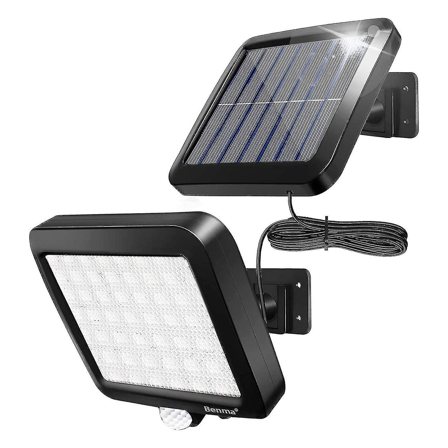 Solar Outdoor Wall Lights， 56 Led 3 Lighting Modes Solar Powered Security Lamp Motion Sensor Waterpr