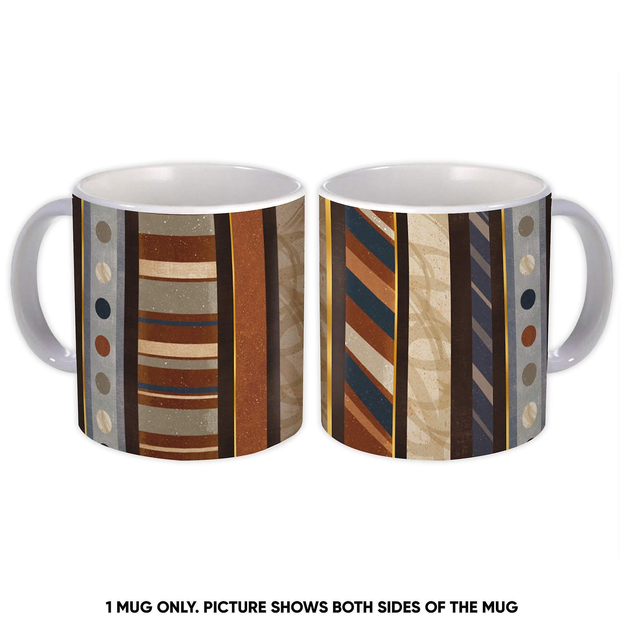 Gift Mug: Stripes Patchwork Abstract