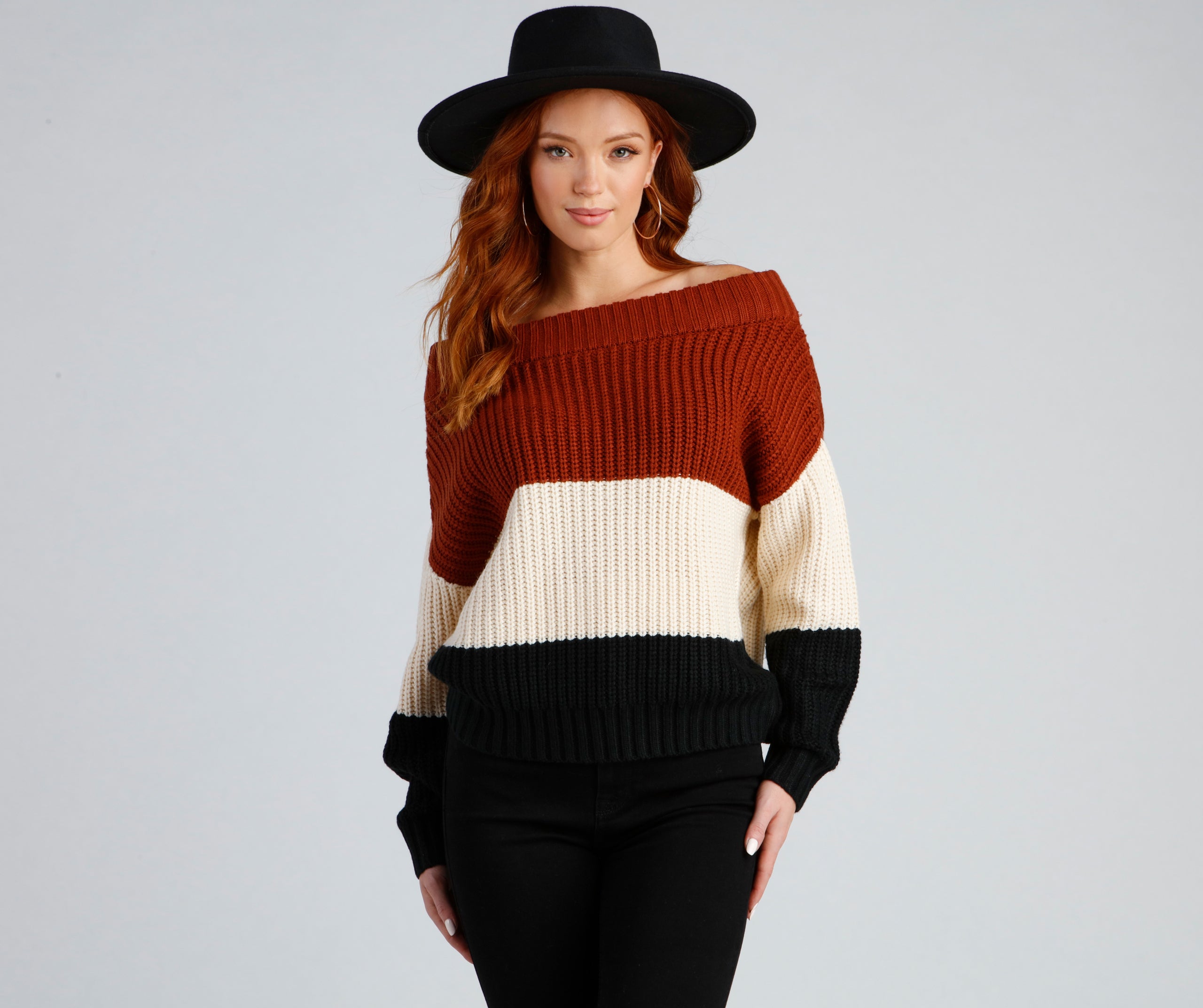 Cozy And Chill Colorblock Sweater