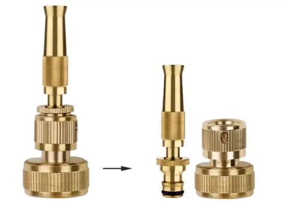 China Factory Supply  3/4 inch quick connector brass garden water hose Copper Quick Connector