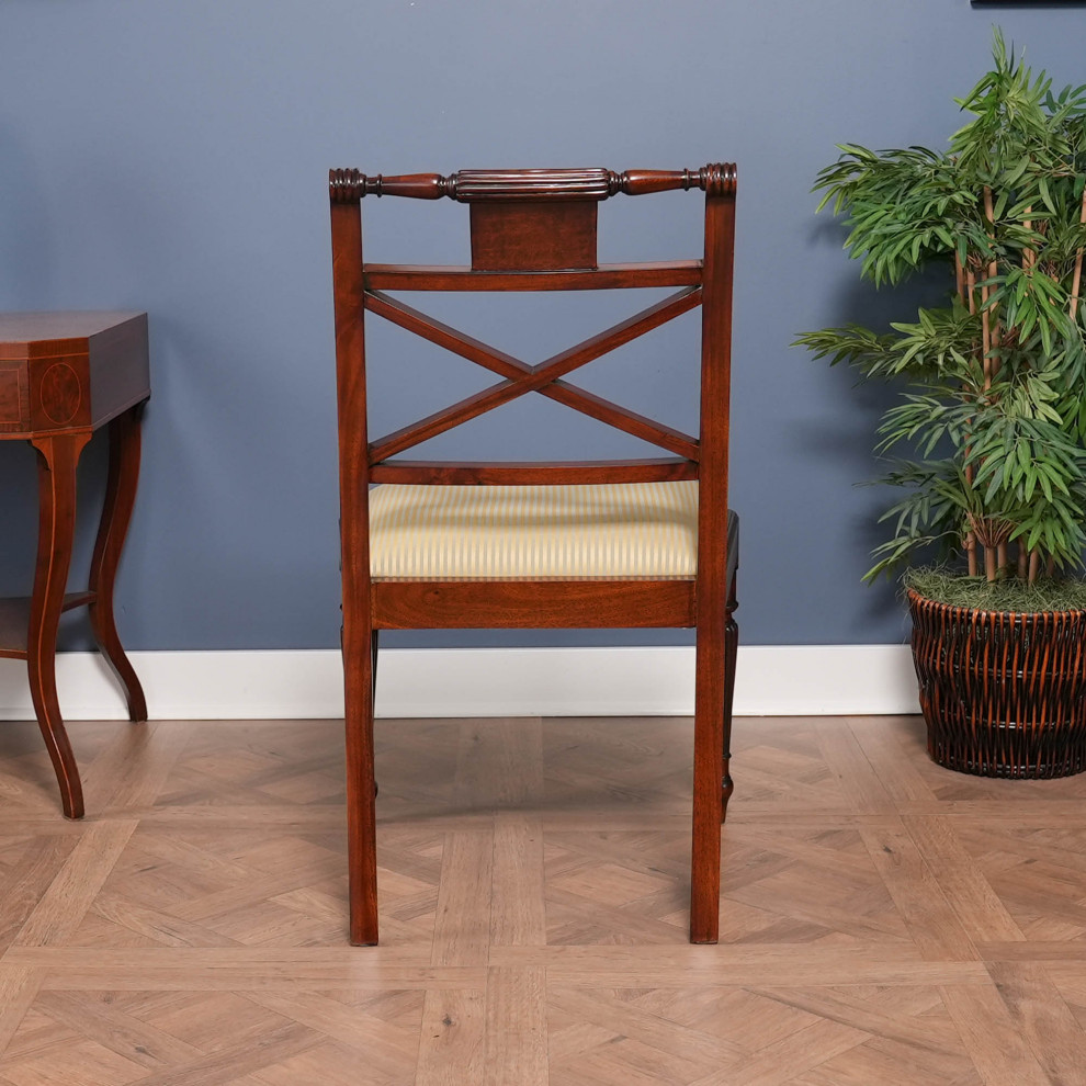 Mahogany Inlaid Side Chair   Traditional   Dining Chairs   by Niagara Furniture  Houzz