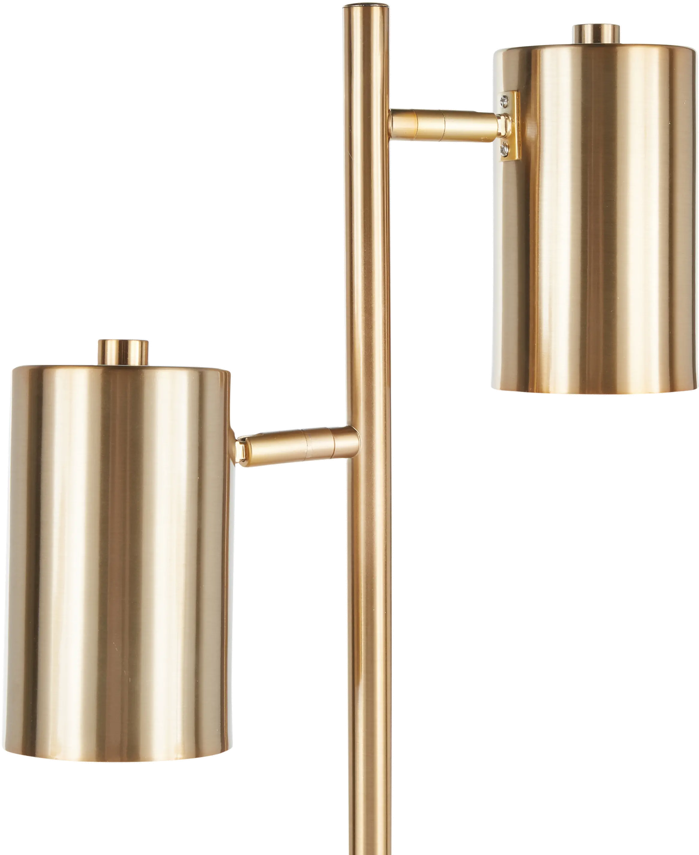 Contemporary Gold Metal Two Light Table Lamp - Cannes