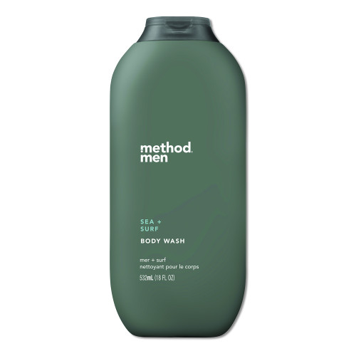 Method Mens Body Wash， 18 oz， Sea and Surf， 6/Carton (01861)