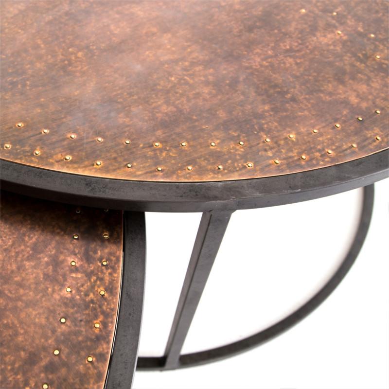 Catherine Nesting Coffee Table   Industrial   Coffee Table Sets   by Marco Polo Imports  Houzz