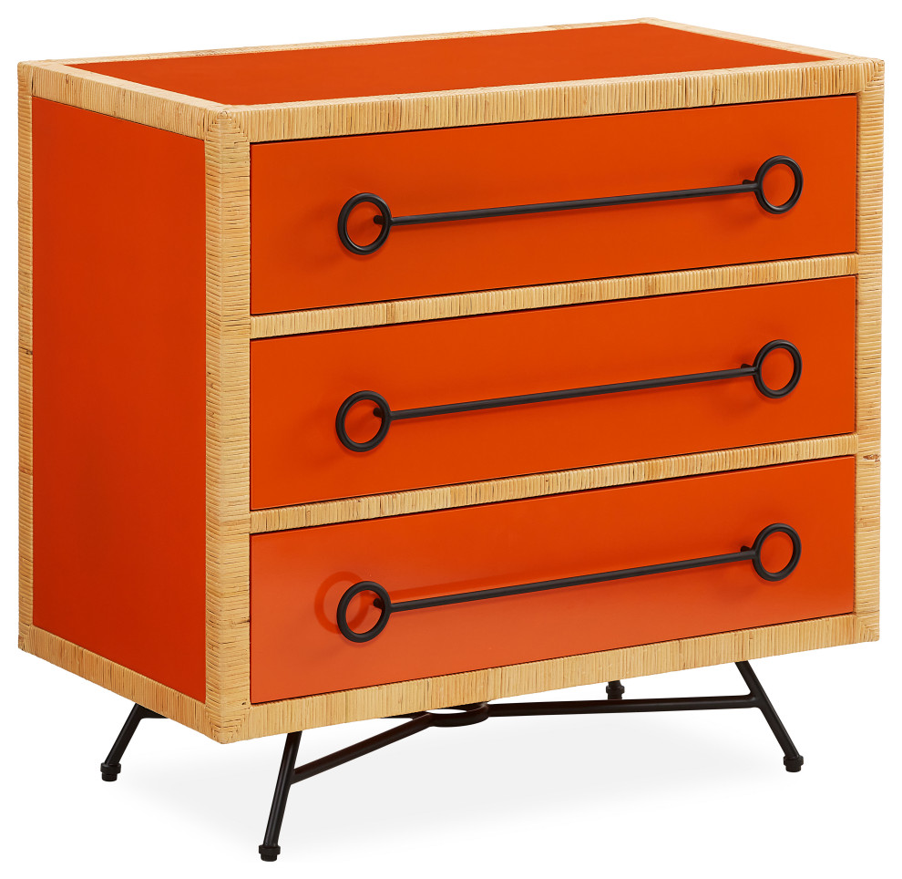 Wellington Three Drawer Chest   Modern   Accent Chests And Cabinets   by Jonathan Adler  Houzz