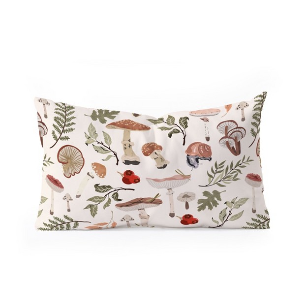 Marta Barragan Camarasa Mushroom Seasonal Oblong Throw Pillow Society6