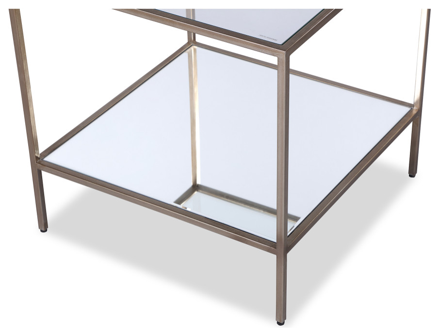 Antique Silver Side Table  Liang  ampEimil Oliver   Contemporary   Side Tables And End Tables   by Oroa   Distinctive Furniture  Houzz