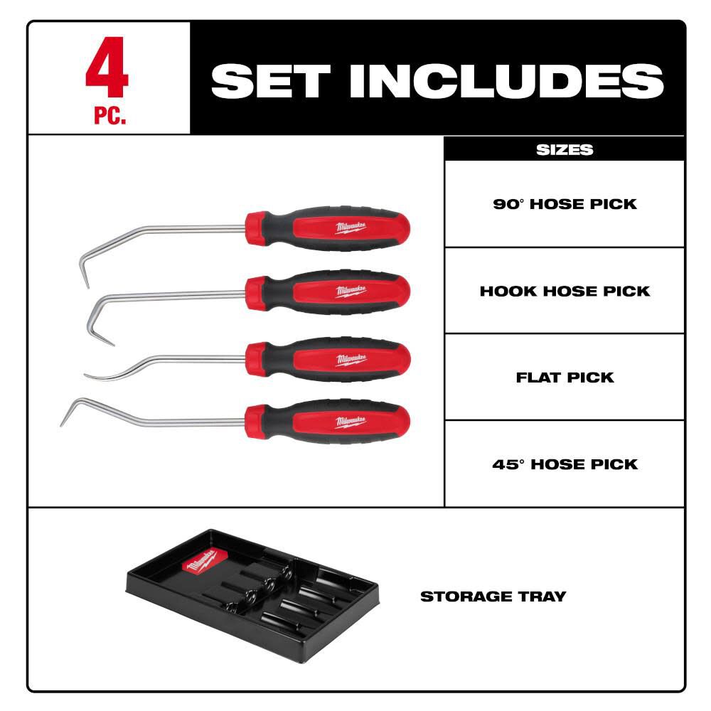 MW Hose Pick Set 4pc 48-22-9217 from MW