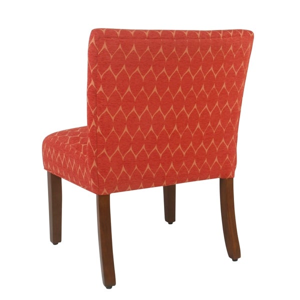 Porch and Den Valderrama Geometric Patterned Accent Chair with Pillow