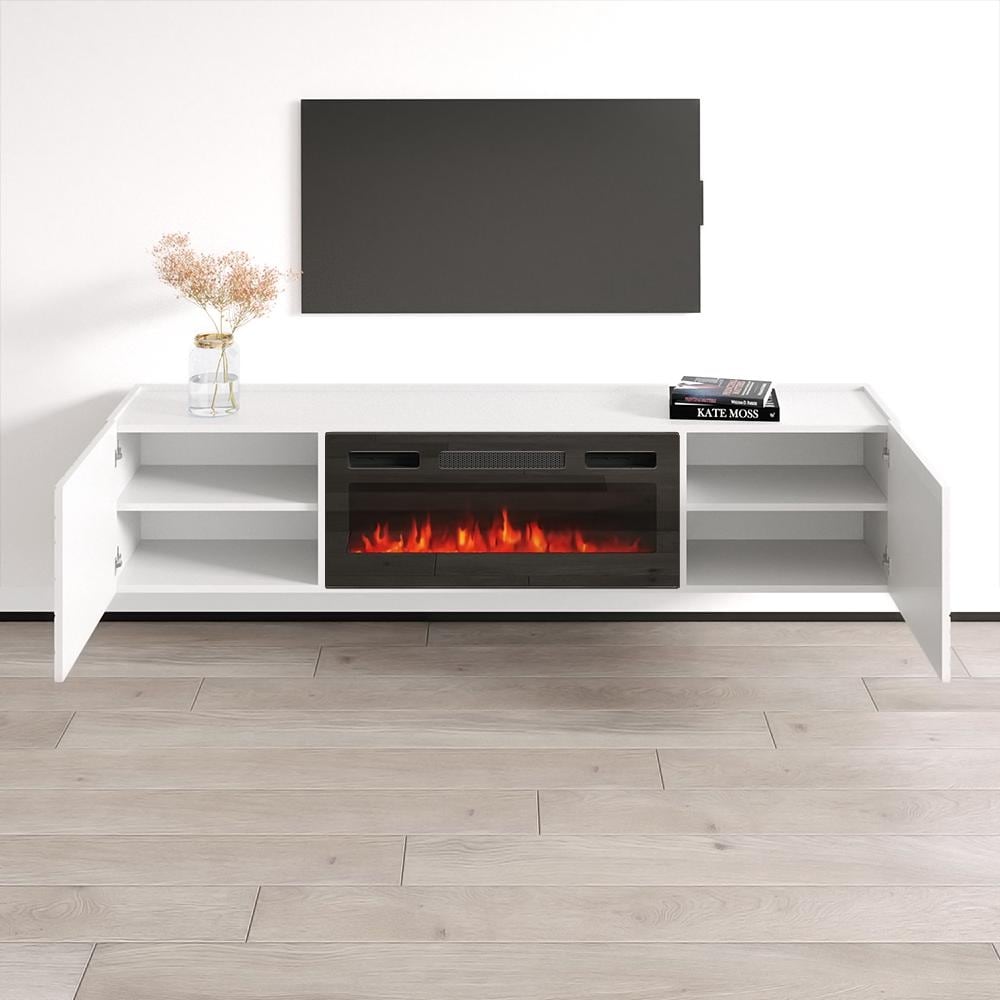 Portillo BL EF Fireplace TV Stand