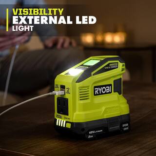 RYOBI 150-Watt Push Start Power Source and Charger for ONE+ 18-Volt Battery (Tool Only) RYi150CBT