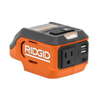 RIDGID 18V Cordless 175-Watt Power Inverter (Tool Only) AC86097