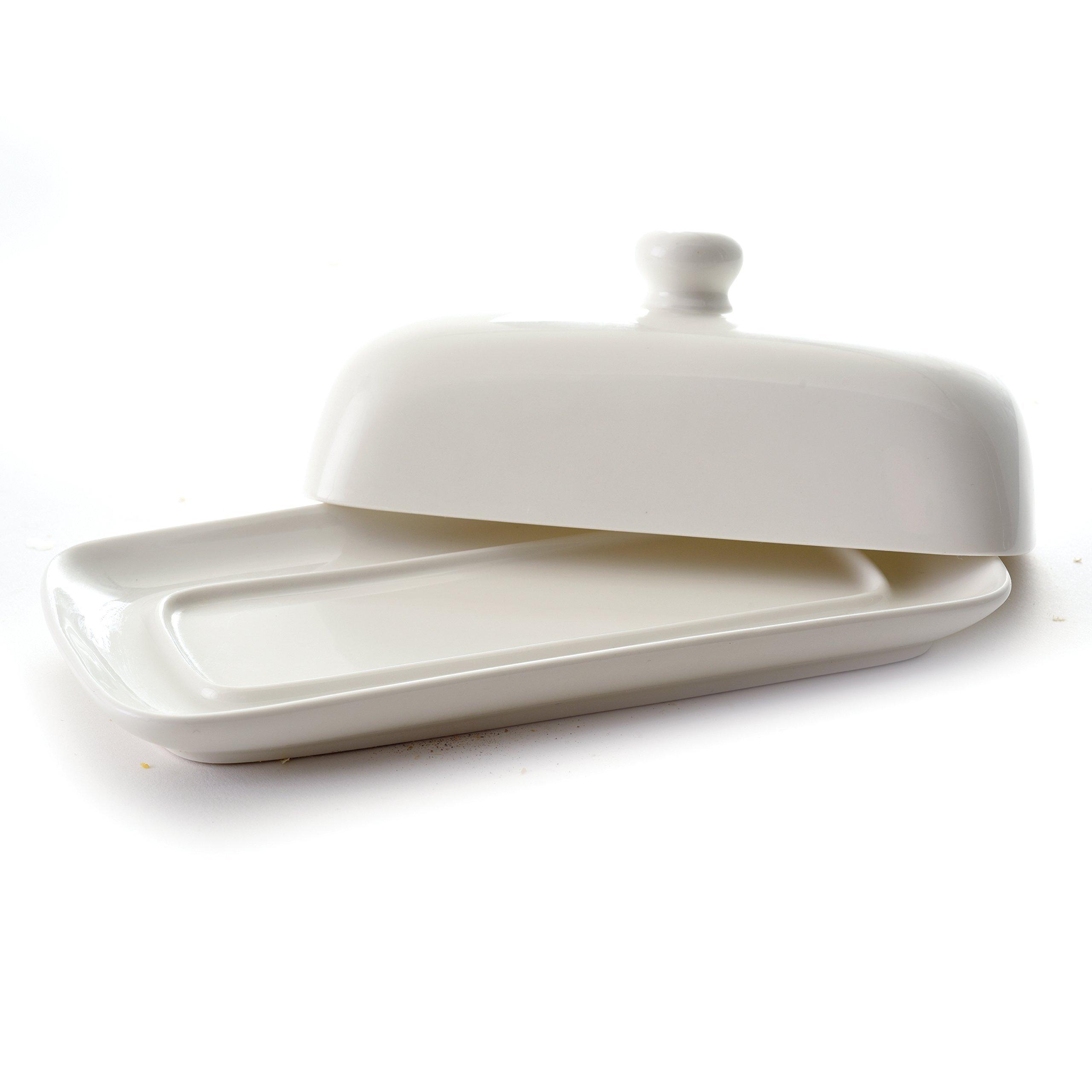 Norpro 8370 Porcelain Butter Dish with Lid