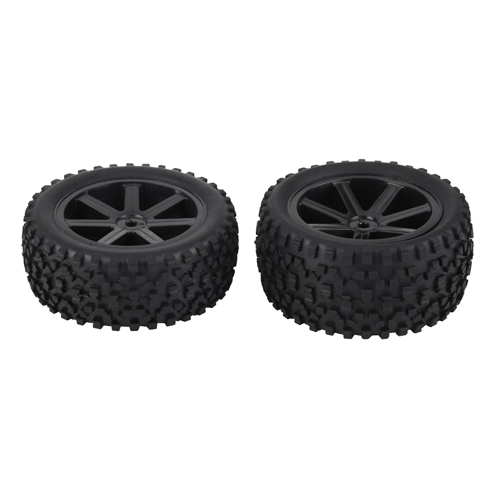 4pcs 1/10 Rc Truck Rubber Tire Wheel Tyre For Zd Racing Buggy Crawler Car Black