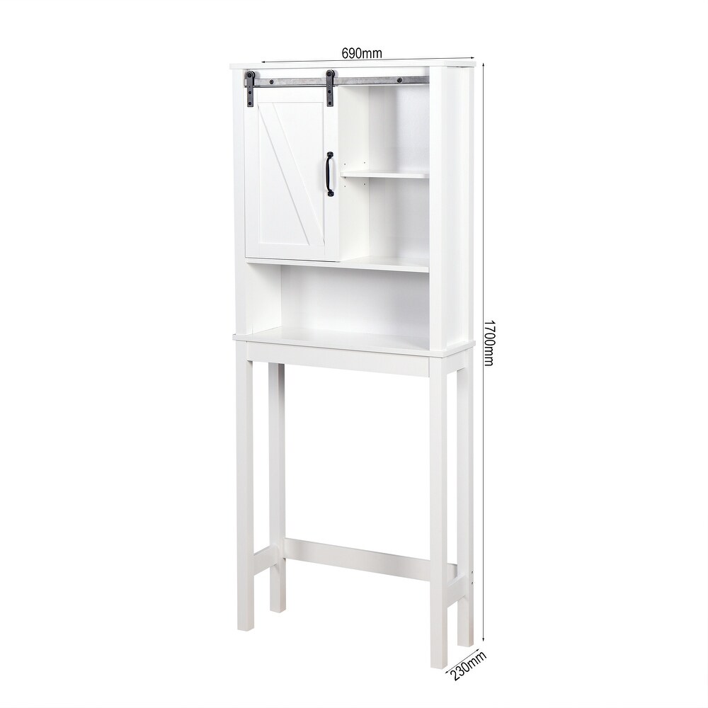 Over the Toilet Storage Cabinet Bathroom Cabinet with Adjustable Shelf