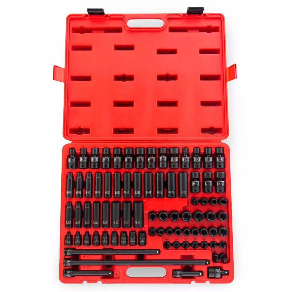 SUNEX TOOLS 3/8 in. Drive Master Impact Socket Set (80-Piece) and#8211; XDC Depot