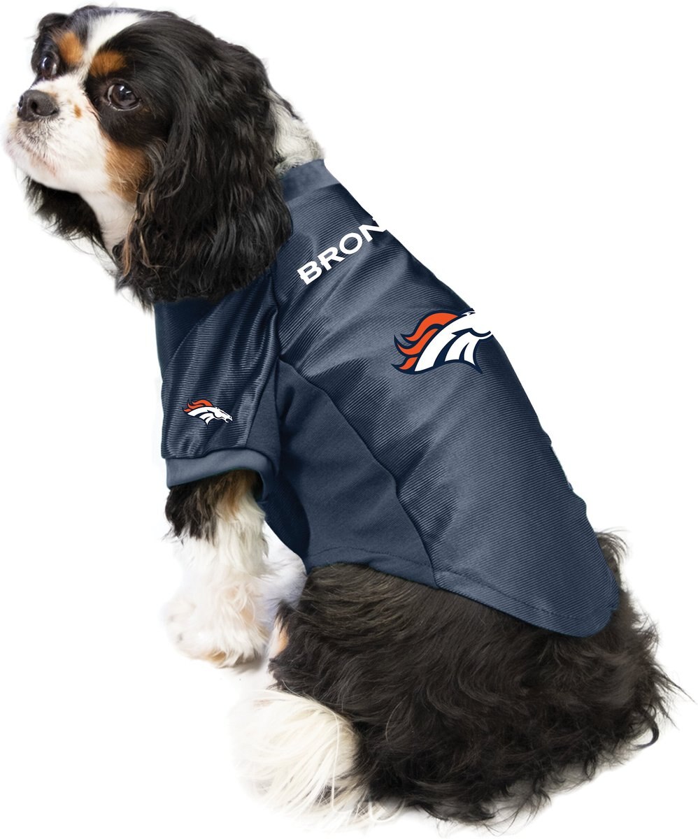 Littlearth NFL Stretch Dog and Cat Jersey， Denver Broncos