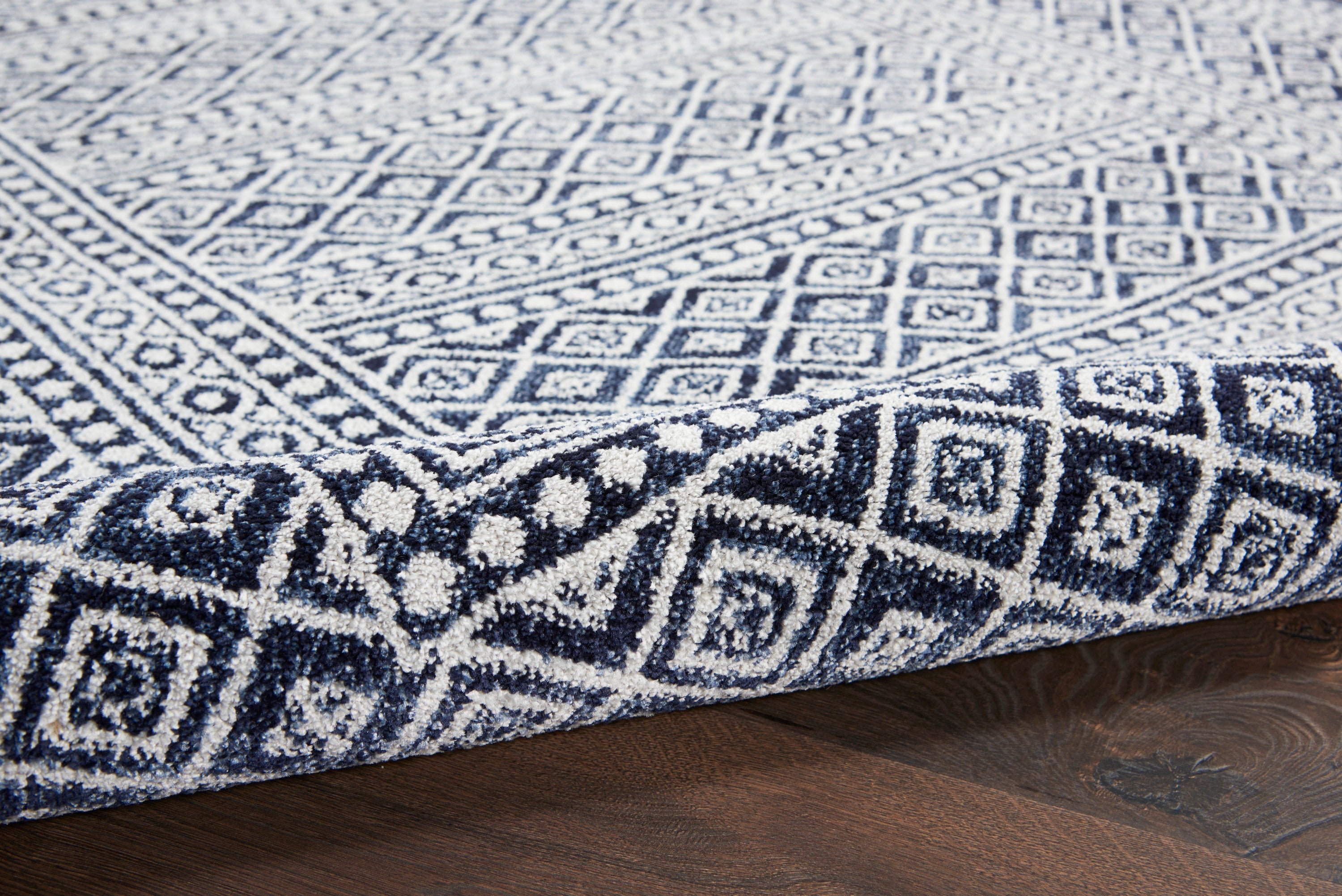 Palermo Navy/Grey Rug