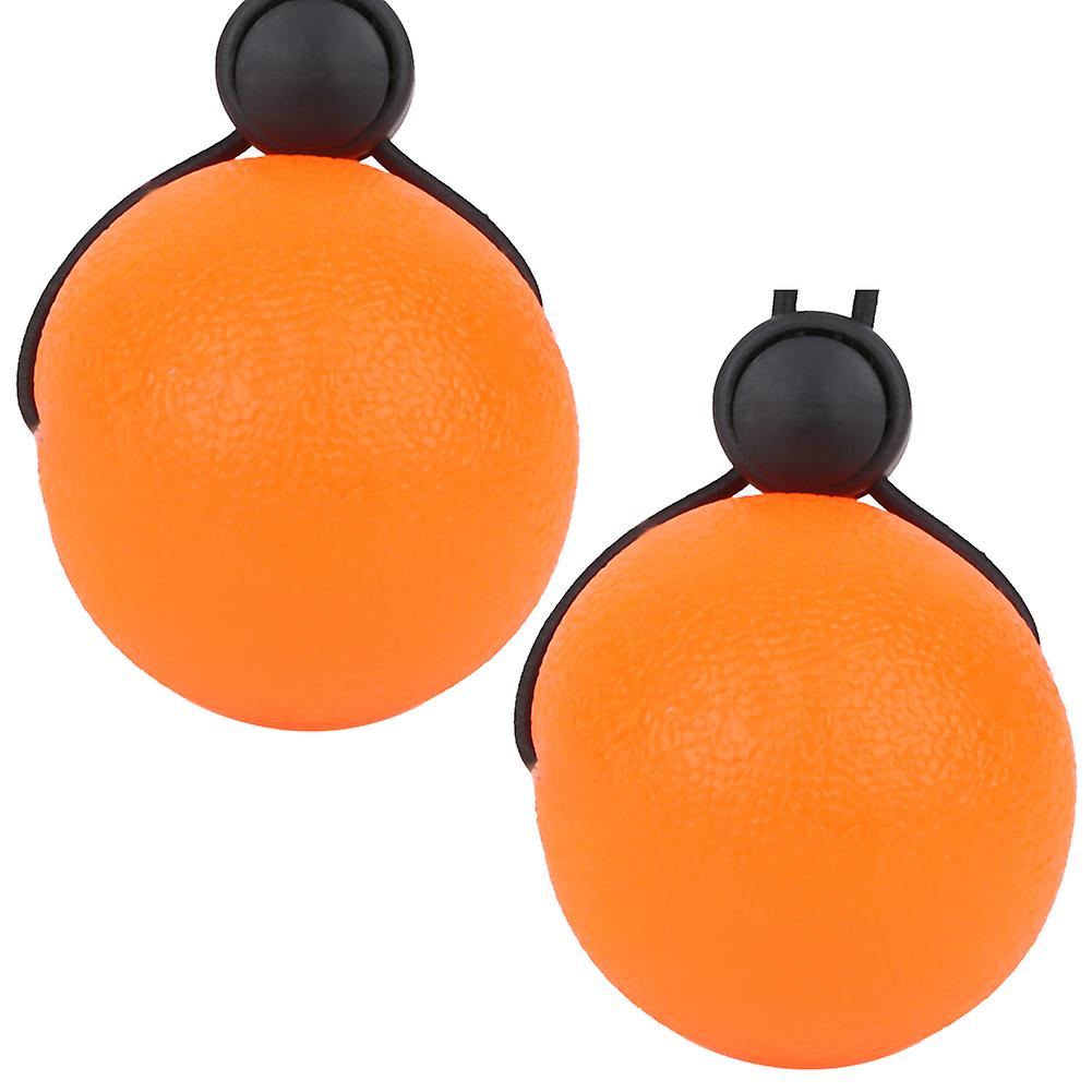 2pcs Silicone Hand Grip Balls For Reduce Pressure Wrist Exercise Massage Recovery Toolsorange 20  Degrees