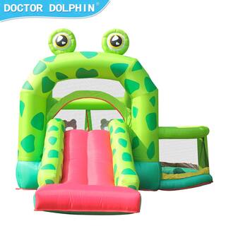 Oxford Fabric 420D Plus 840D Frog Inflatable Castle Bounce House Slide And Jumping with 350-Watt Blower HP-OF-F